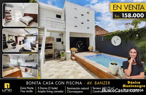 Casa en Venta con Piscina Zona Norte