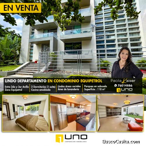 Bonito departamento en venta en Equipetrol