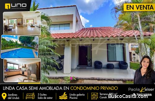 Linda casa en venta Condominio Jardines del Urubo