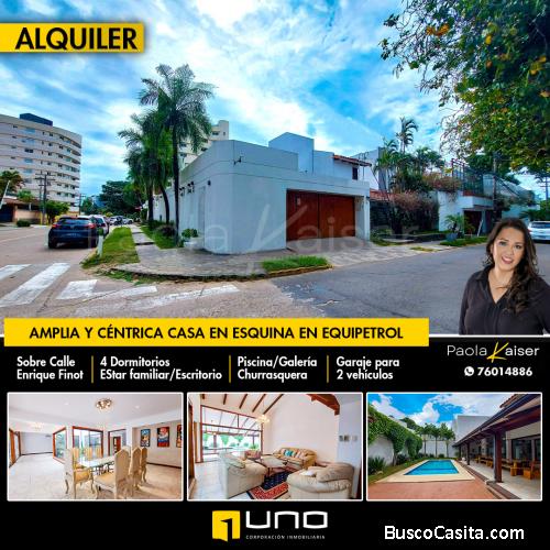 Casa en alquiler, Barrio Equipetrol, santa Cruz, Bolivia