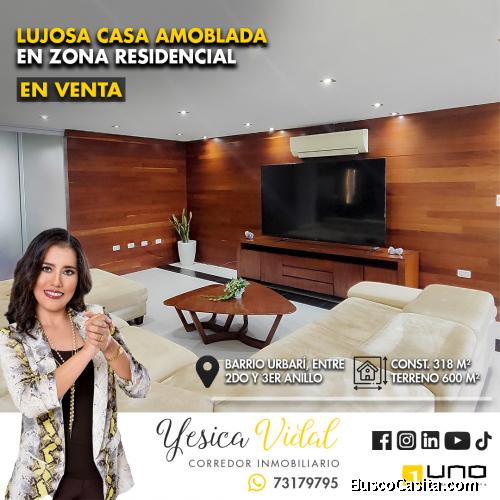LUJOSA CASA AMOBLADA EN VENTA EN BARRIO URBARI