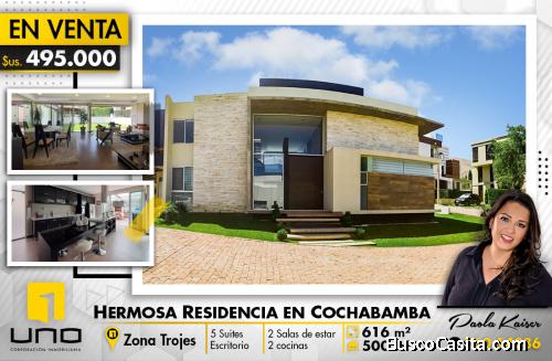 Hermosa casa en venta en Trojes, Cochabamba