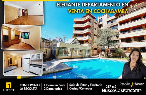 Departamento en venta, Condominio La Recoleta, Cochabamba