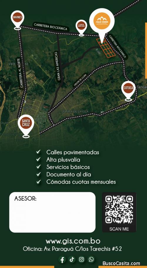 HERMOSO TERRENO EN LA URBANIZACION JULIO VERNE