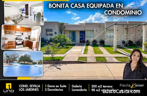 Linda casa en venta, Condominio Sevilla los jardines
