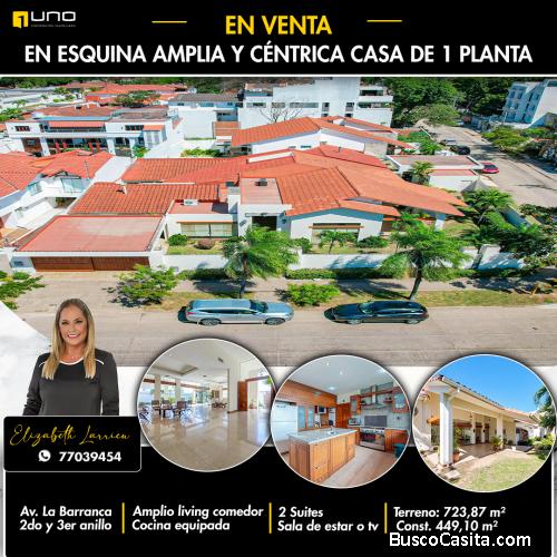 Casa en venta de 1 planta zona Av La Barranca
