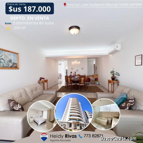 DPTO CON 3 SUITE ZONA SUR TORRE ANTEIRE
