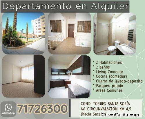 CONFORTABLE DEPARTAMENTO DE 2 DORMITORIOS EN CONDOMINIO