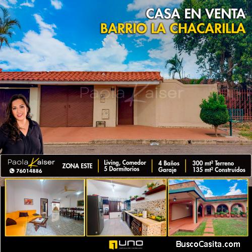 Casa de una planta en venta, Barrio La Chacarilla