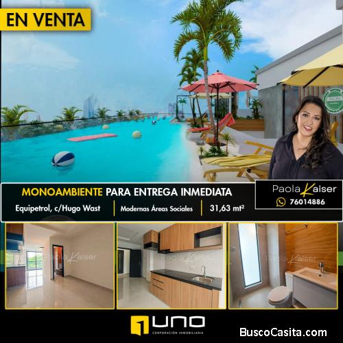 Monoambiente a estrenar en venta, Barrio Equipetrol