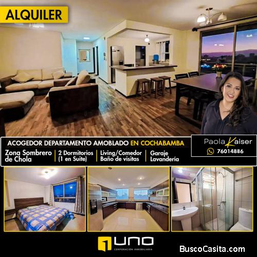 Departamento amoblado en alquiler, Cochabamba