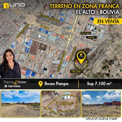 Terreno en venta, Zona Franca, El Alto - Bolivia