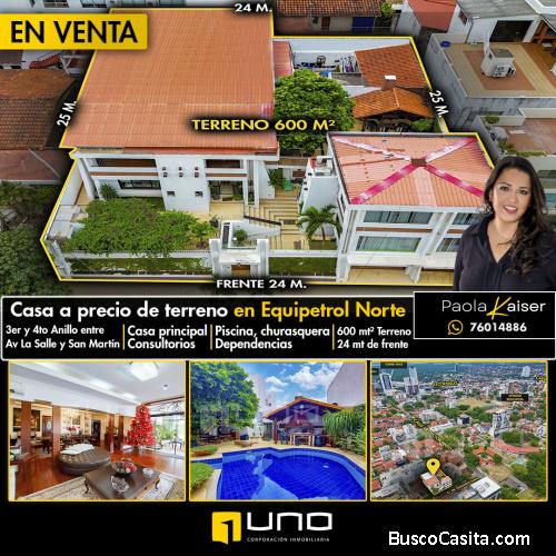 Casa en venta, Barrio Equipetrol