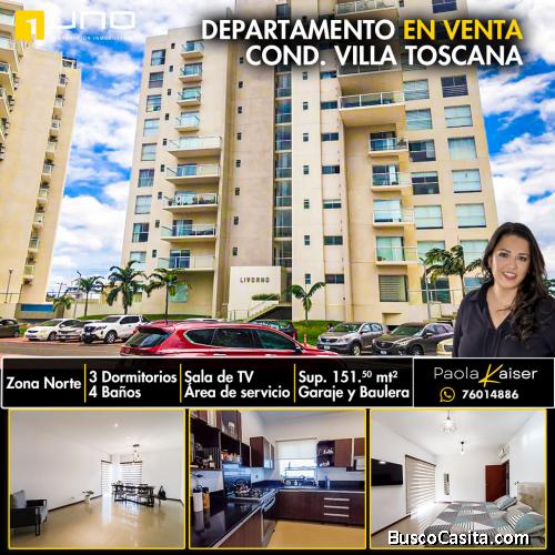 Moderno departamento en venta, Condominio Villa Toscana