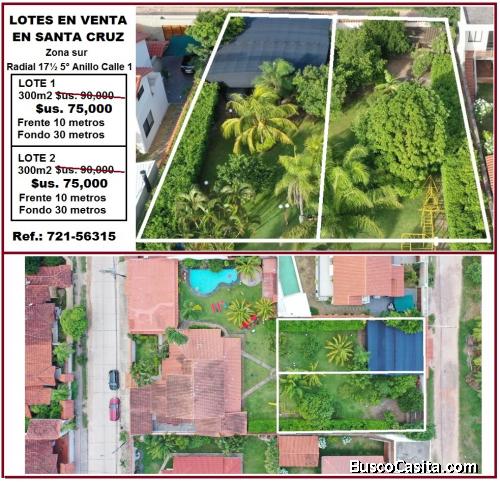 VENTA 2 LOTES DE TERRENOS
