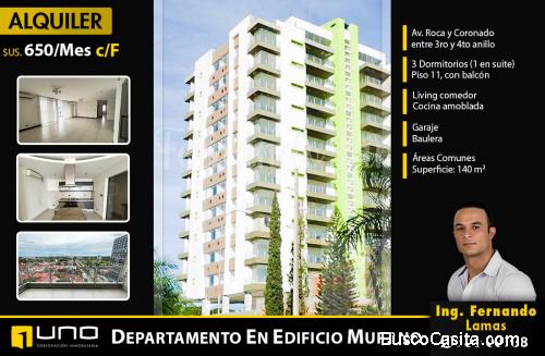 DEPARTAMENTO EN ALQUILER EN EDIFICIO MURANO