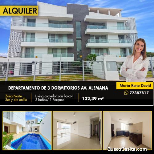 Departamento 3 Dormitorios en Alquiler - Condominio AQUA