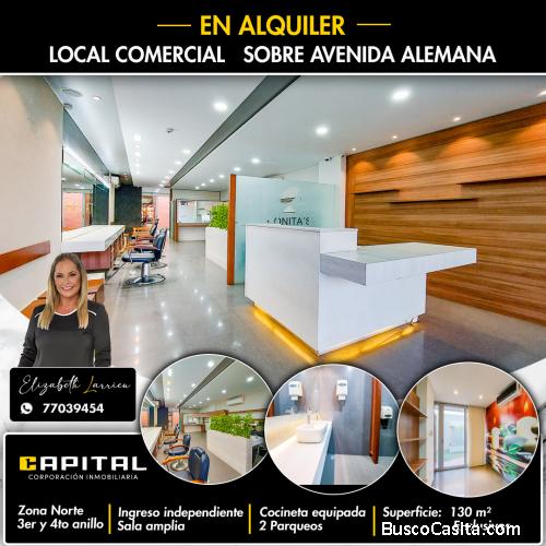 LOCAL COMERCIAL ZONA NORTE SOBRE AVENIDA ALEMANA