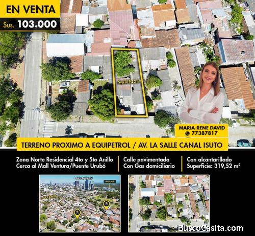TERRENO EN VENTA PROXIMO A EQUIPETROL  PRECIO DE VENTA RÁPIDA
