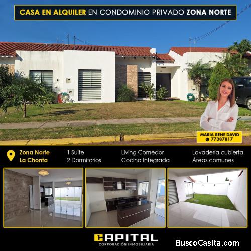 Hermosa Casa en alquiler en Zona norte de 3 dormitorios! 