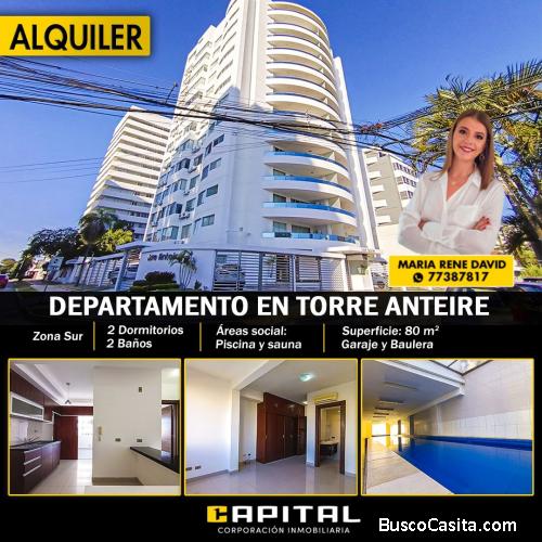 Céntrico, moderno y acogedor departamento en la exclusiva Zona Sur