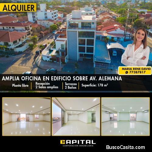 OFICINA EN ALQUILER SOBRE AVENIDA