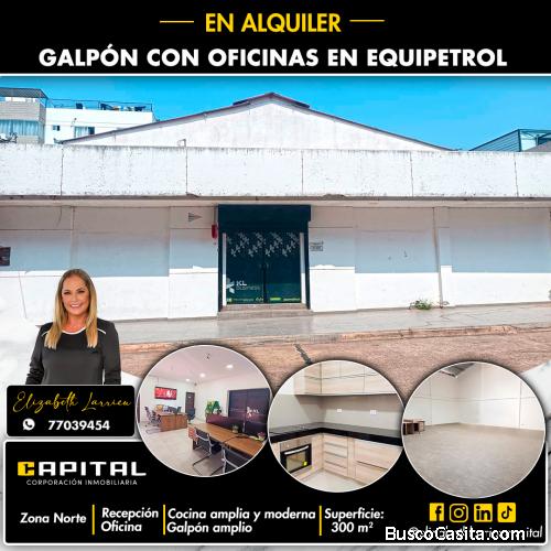 Galpopn en alquiler zona Equipetrol