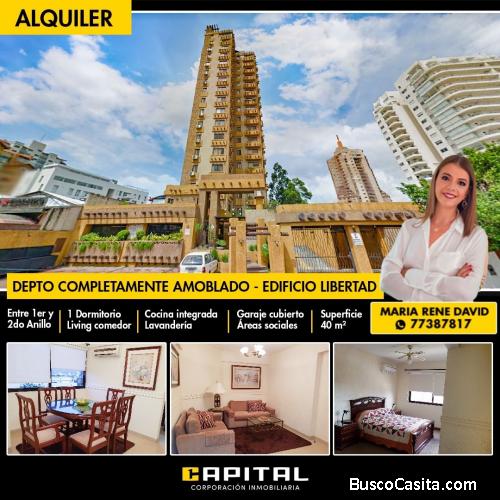 Departamento en Alquiler completamente amoblado: EDIFICIO TORRE LIBERTAD 
