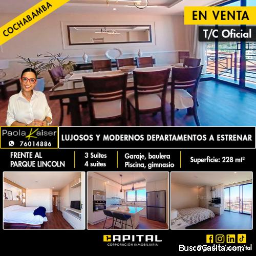 Ultimos departamentos a estrenar frente al Parque Lincoln