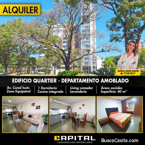DEPARTAMENTO AMOBLADO EN ALQUILER - EDIFICIO QUARTIER