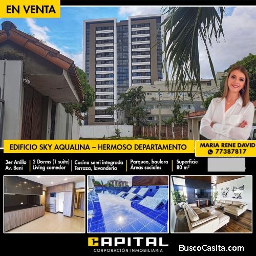 EDIFICIO SKY AQUALINA – HERMOSO DEPARTAMENTO DE 2 DORMITORIOS EN VENTA 