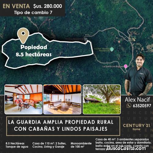 Venta de propiedad rural, zona la guardia a 3 km del mirador