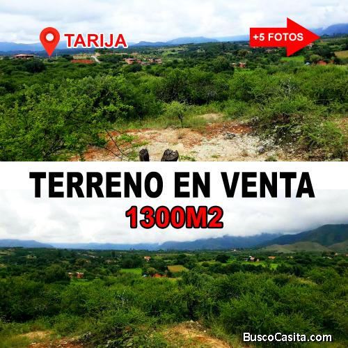 Lote en venta Tarija 1300 metros cuadrados