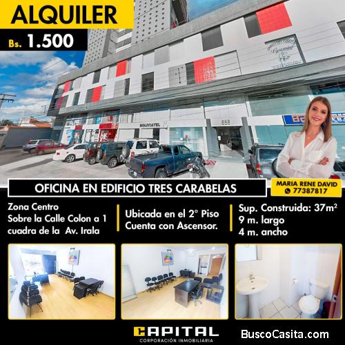 OFICINA EN ALQUILER en Edificio Tres Carabelas!!