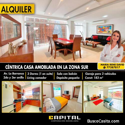 CASA EN ALQUILER – ZONA SUR – AVENIDA LA BARRANCA