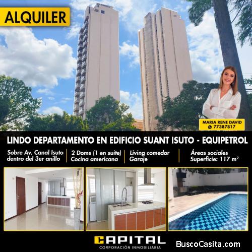 DEPARTAMENTO EN ALQUILER - EDIFICIO SUANT ISUTO 