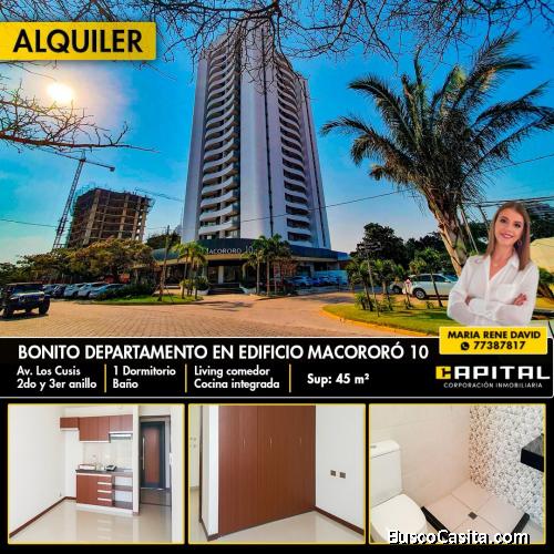 DEPARTAMENTO EN ALQUILER - EDIFICIO MACORORO 10