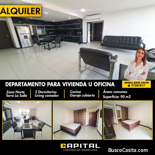 DEPARTAMENTO EN ALQUILER PARA VIVIENDA U OFICINA - TORRE LA SALLE