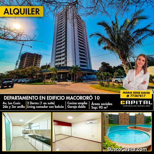 DEPARTAMENTO EN ALQUILER - EDIFICIO MACORORO 10