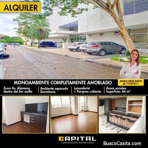 MONOAMBIENTE AMOBLADO EN ALQUILER - EDIFICIO VENTO!!