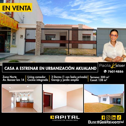Casa a estrenat en venta, Zona Norte, SantaCruz