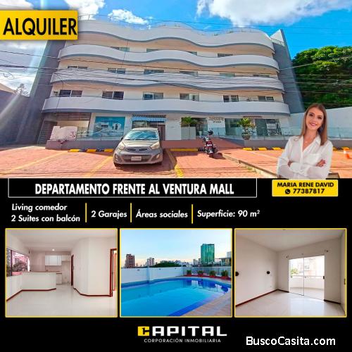 DEPARTAMENTO DE 2 DORMITORIOS EN ALQUILER – FRENTE AL VENTURA MALL!!