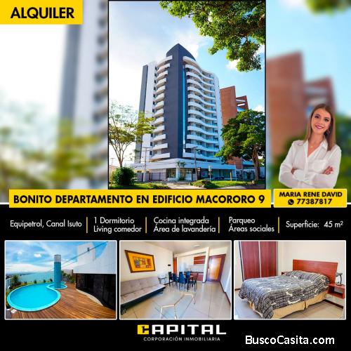 DEPARTAMENTO EN ALQUILER EN EDIFICIO MACORORO 9