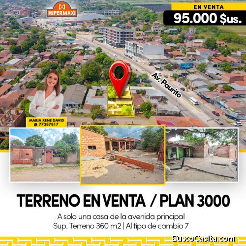 TERRENO EN VENTA CON CONSTRUCCION ANTIGUA EN EL PLAN TRES MIL!!