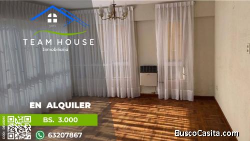 ACHUMANI, hermoso departamento de 2D con jardín y patio en alquiler