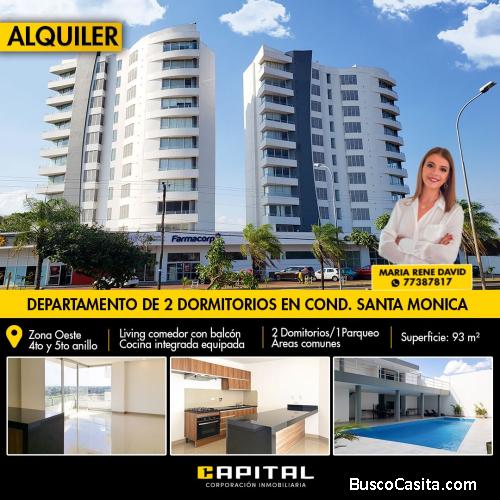 DEPARTAMENTO EQUIPADO EN ALQUILER DE 2 DORMITORIOS