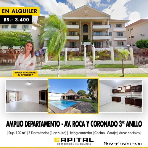 DEPARTAMENTO EN ALQUILER DE 3 DORMITORIOS