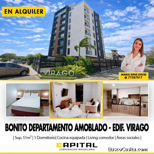 DEPARTAMENTO AMOBLADO EN ALQUILER – EDIFICIO VIRAGO