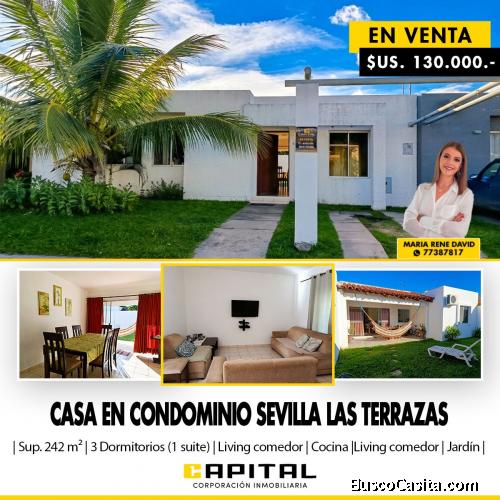 CASA EN VENTA – CONDOMINIO SEVILLA LAS TERRAZAS