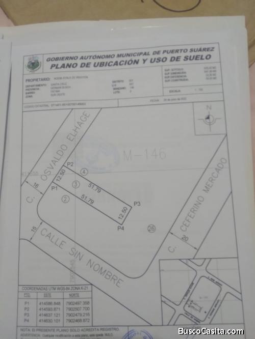 Terreno de 600mts²